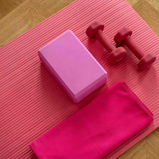 Perfect pink workout equipment